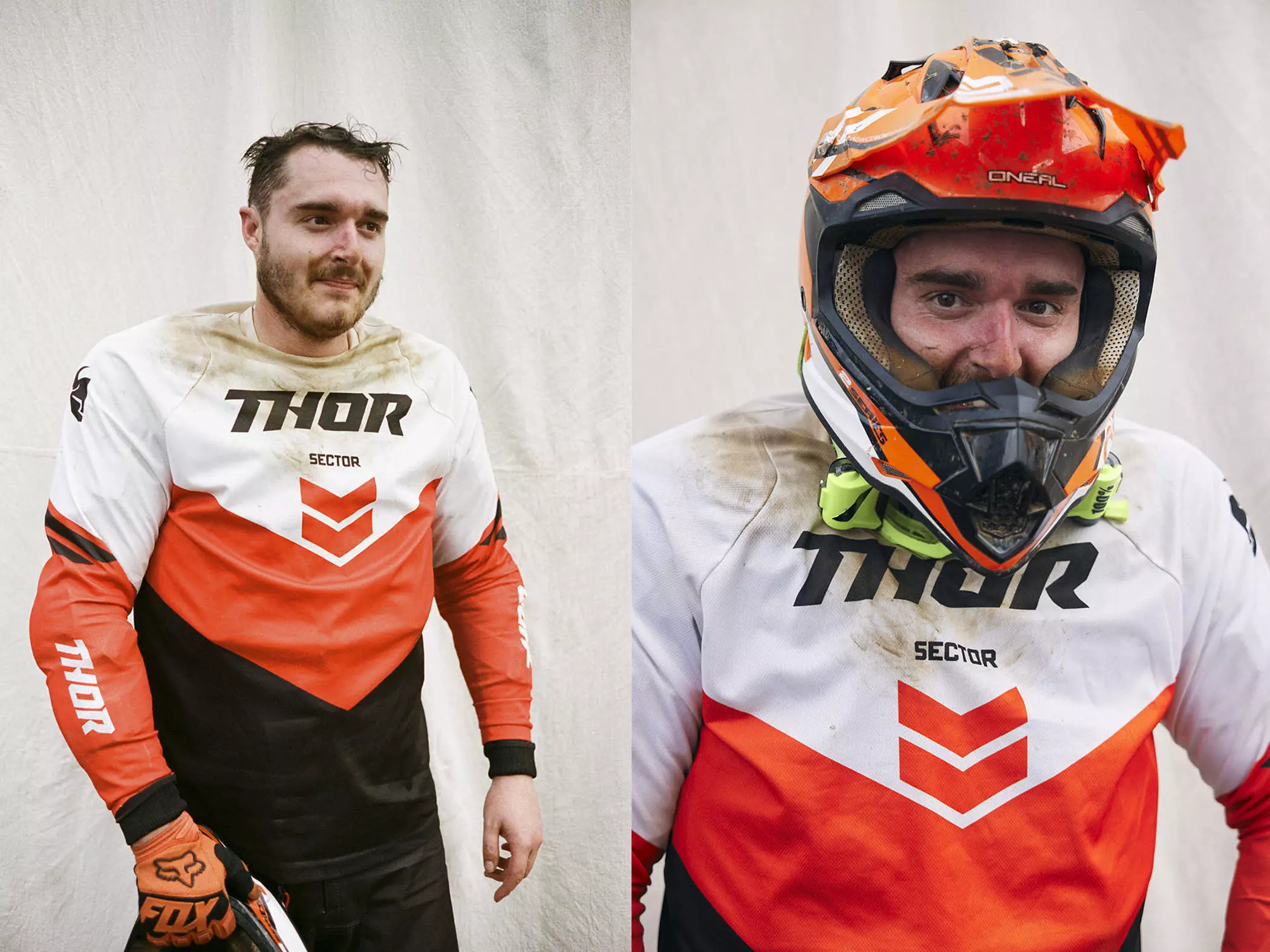 helmet off Jack Terry Flat Out